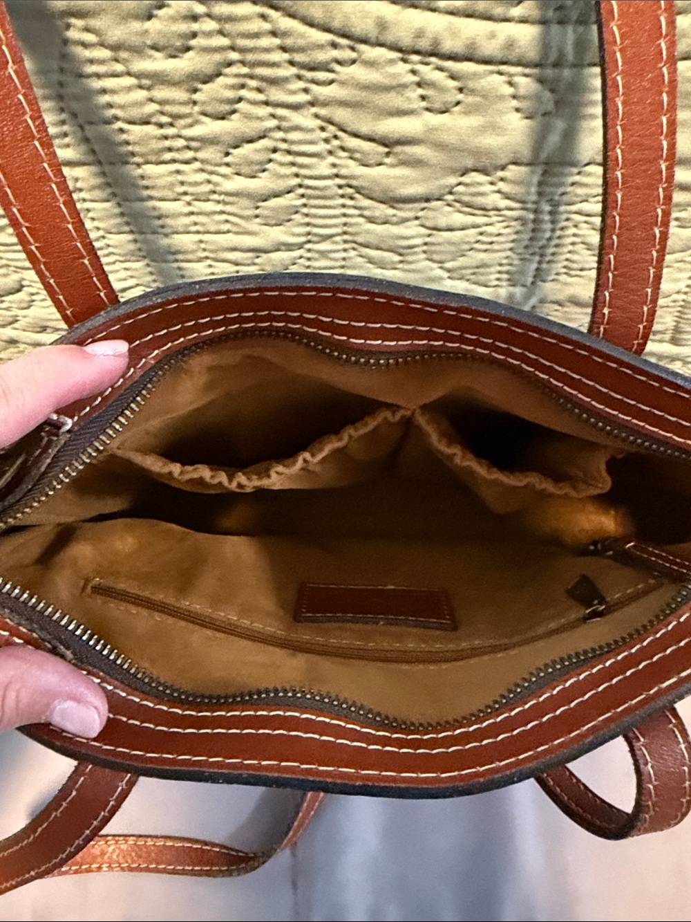 Patricia Nash Leather Tote in Brick Red - Picture 3 of 4